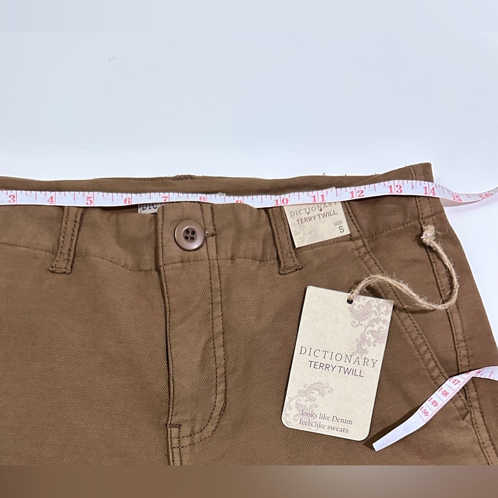 Terry Twill Cargo Pants NEW! Dictionary Mocha Size Small - Soft & Stylish! - Picture 8 of 11